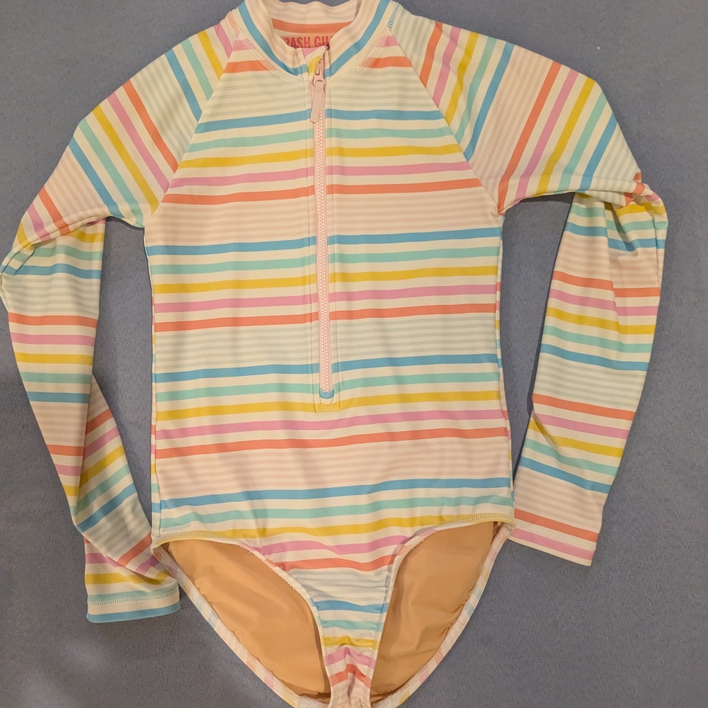 Colorful Striped Kids Swimwear